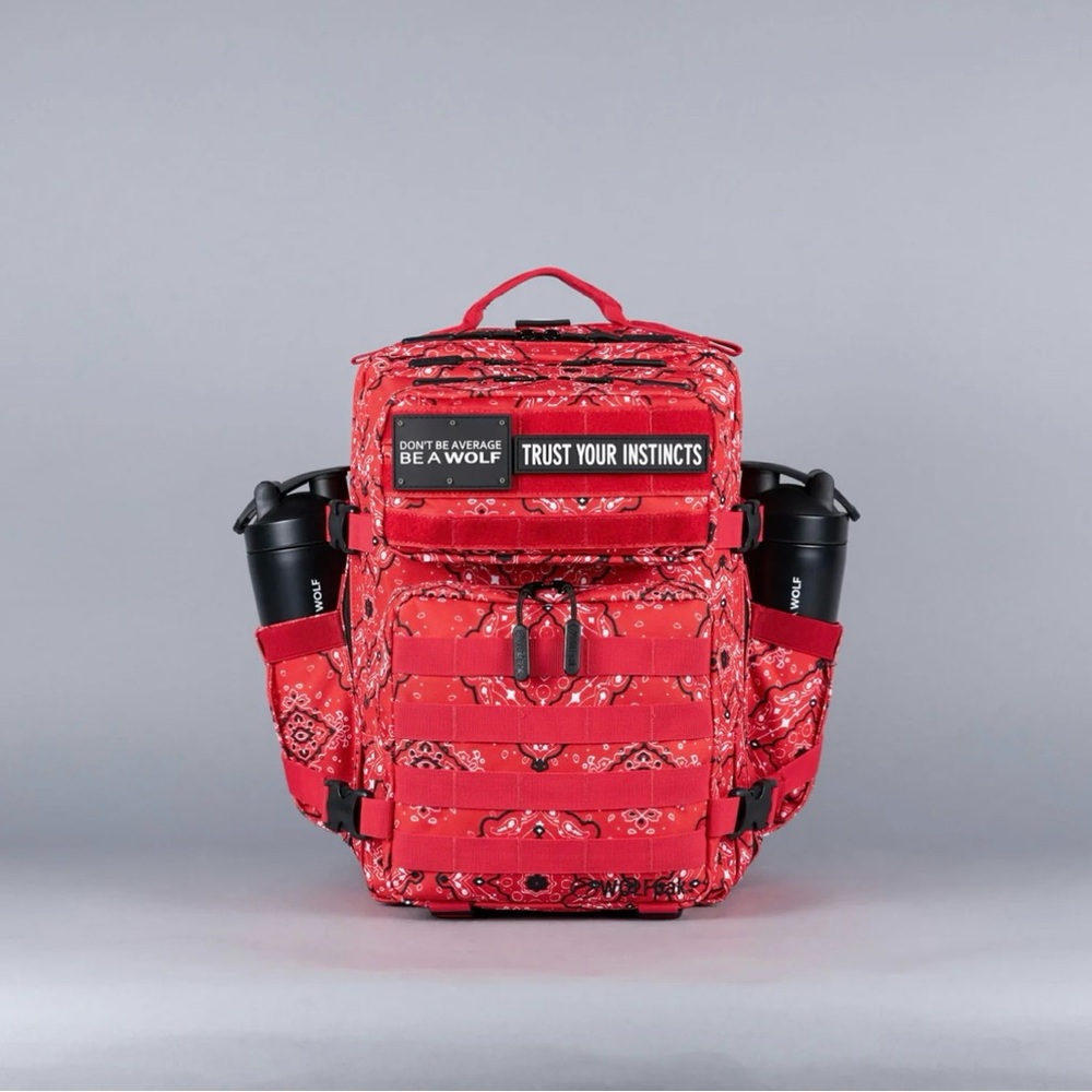 25L BACKPACK RED BANDANA